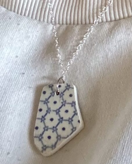 pendant necklace pottery sherd